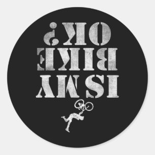 Vintage Is My Mountain Bike Ok Funny Mountain Biki Classic Round Sticker