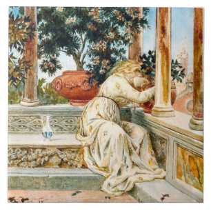 Vintage Isabella And The Pot Of Basil by Meacci Tile
