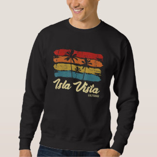 Vintage Isla Vista California Palm Trees Ca Retro Sweatshirt