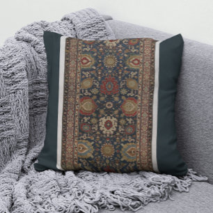 Vintage Islamic Haloed Palmettes Pattern Cushion