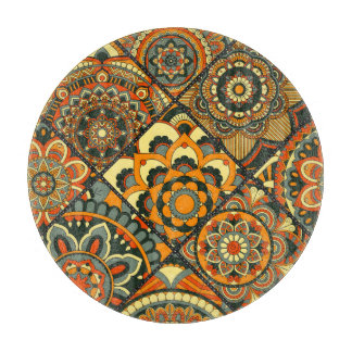 Vintage Islamic motifs, decorative seamless. Cutting Board
