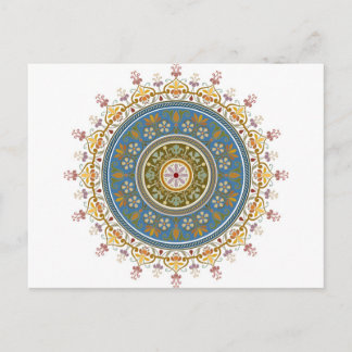 Vintage Islamic Pattern Design Postcard