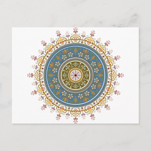 Vintage Islamic Pattern Design Postcard (Front)