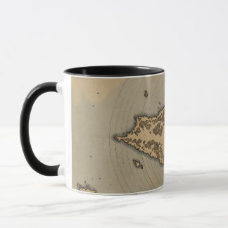 Vintage Island Map Antique Fantasy Cartography Mug