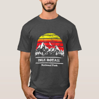 Vintage Isle Royale National Park  Retro T-Shirt