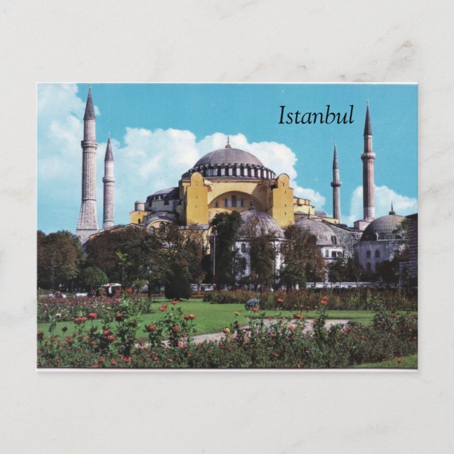 Vintage Istanbul postcard design (Front)