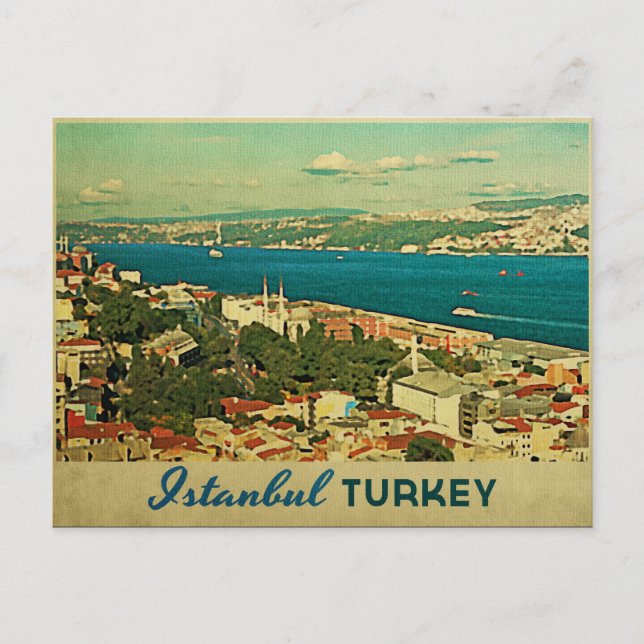 Vintage Istanbul Turkey Postcard (Front)
