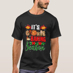 Vintage It s Cookie Baking Season Funny Baker Xmas T-Shirt
