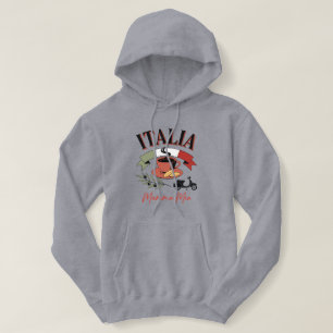 Vintage Italia Coffee, Retro Scooter & Mamma Mia Hoodie