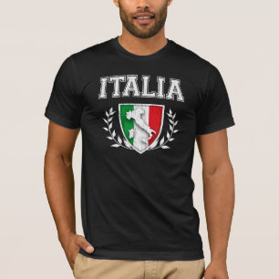 Vintage ITALIA Flag Crest T-Shirt