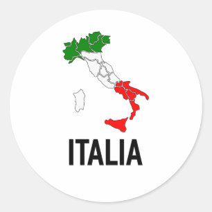 Vintage Italia Italian Flag Italy Italiano T-Shirt Classic Round Sticker