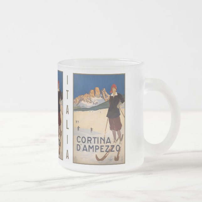 Vintage Italian Alps custom mugs (Right)