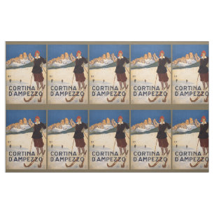 Vintage Italian Alps customizable fabric