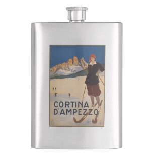 Vintage Italian Alps flask
