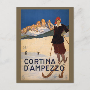 Vintage Italian Alps postcard