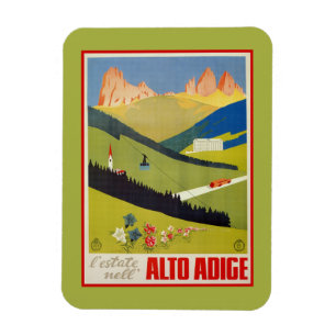 Vintage Italian Alps (South Tyrol) travel Magnet