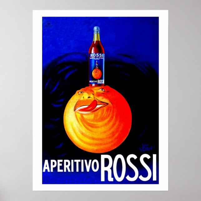 Vintage Italian aperitivo advertising Poster (Front)