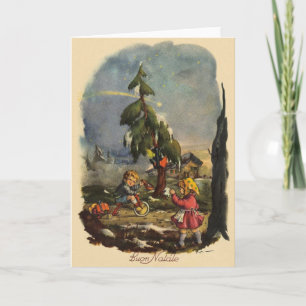 Vintage Italian Christmas Greeting Card