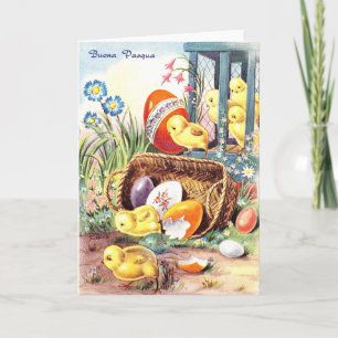 Vintage Italian Easter card