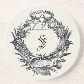 Vintage Italian Ephemera Frame Coaster