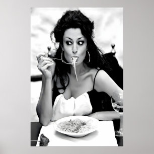 Vintage Italian Food Art Poster, home wall art