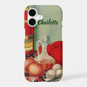 Vintage Italian Food Tomato Onions Peppers Catsup