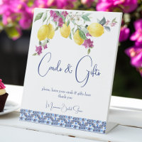 VIntage Italian lemons bougainvillea gifts sign