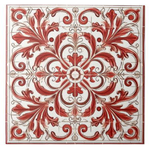 Vintage Italian Mediterranean Pattern Tile