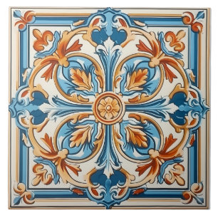 Vintage Italian Mediterranean Pattern Tile
