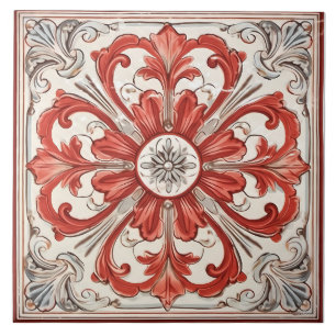 Vintage Italian Mediterranean Pattern Tile