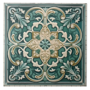 Vintage Italian Mediterranean Pattern Tile