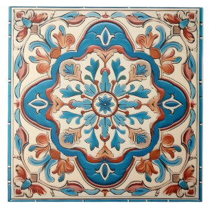Vintage Italian Mediterranean Pattern Tile