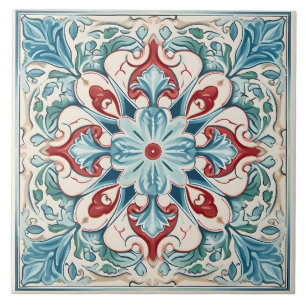 Vintage Italian Mediterranean Pattern Tile