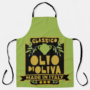 Vintage Italian Olive Oil Apron