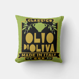 Vintage Italian Olive Oil Cushion