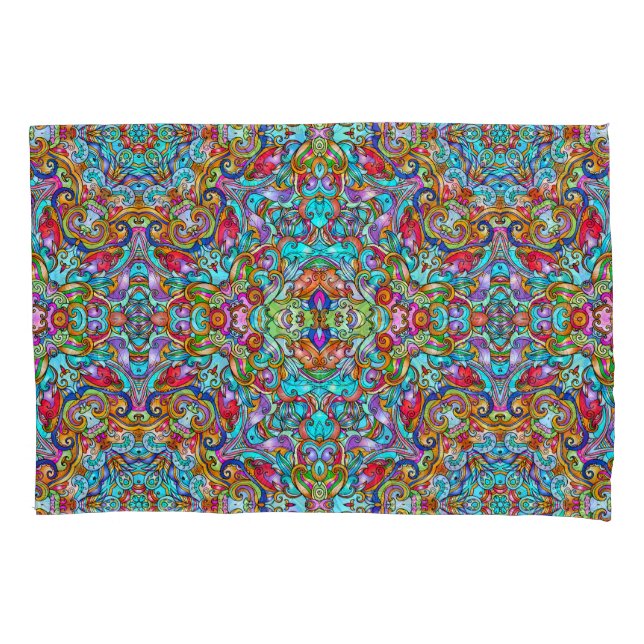 VINTAGE ITALIAN ORNAMENTAL PILLOWCASE (Front)