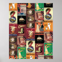 Vintage Italian Poster-Coffee Cafe
