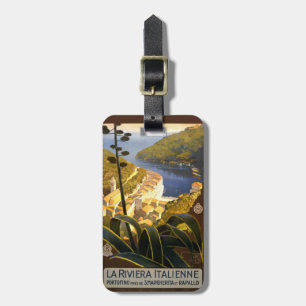 Vintage Italian Riviera Italy custom luggage tag