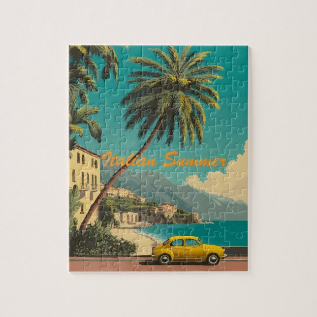 Vintage Italian Summer Puzzle – La Dolce Vita (Vertical)