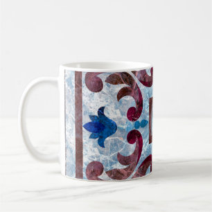 Vintage Italian tile with Moroccan patternabstract Coffee Mug