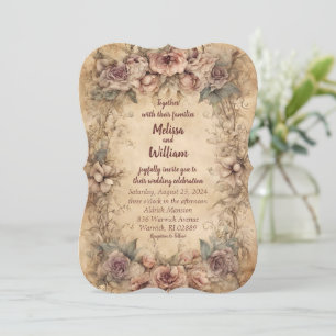 Vintage Italian Wedding Invitation