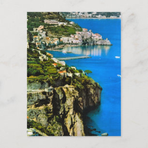 Vintage Italy, Amalfi Coast Postcard