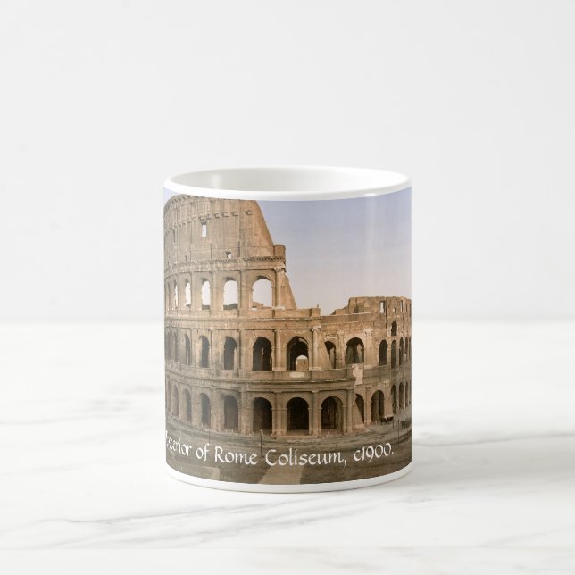 Vintage Italy, Coliseum Exterior, Rome Magic Mug (Center)