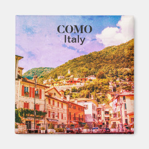 Vintage Italy Como Town Souvenir Magnet