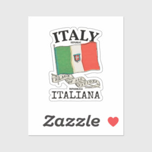 Vintage Italy Country Flag