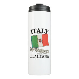Vintage Italy Country Flag Thermal Tumbler