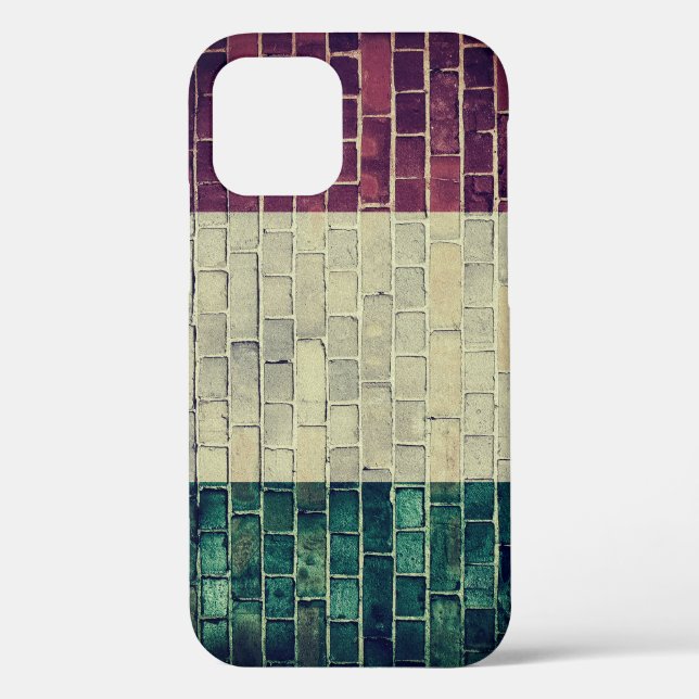 Vintage Italy flag Case-Mate iPhone Case (Back)