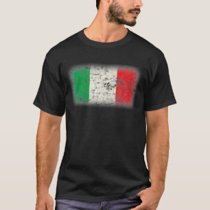 Vintage Italy Flag Cool Italia Italian Flags Gift  T-Shirt