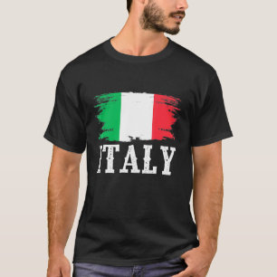 Vintage Italy Flag I Love Italy T-Shirt