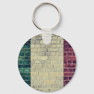 Vintage Italy flag Key Ring
